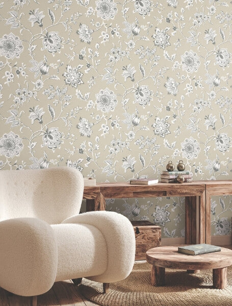 Sutton Taupe Wallpaper