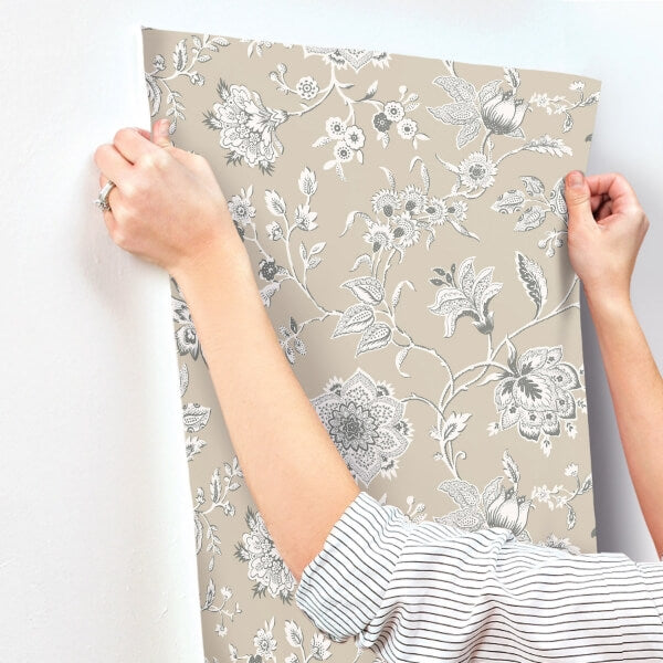 Sutton Taupe Wallpaper