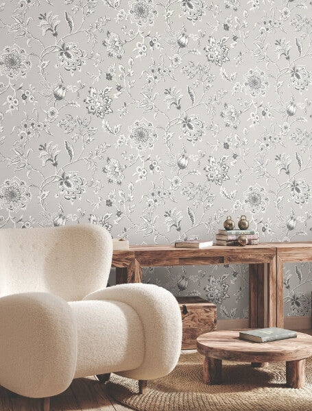 Sutton Grey Wallpaper
