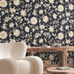 Sutton Black Wallpaper