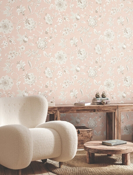 Sutton Blush Wallpaper