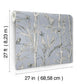 Bambou Toile Sky Blue Wallpaper