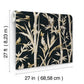 Bambou Toile Black Wallpaper