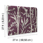 Bambou Toile Burgundy Wallpaper