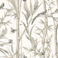 Bambou Toile White Wallpaper