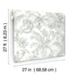 Tropical Sketch Toile Forest Wallpaper