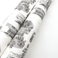 Modern Vista Toile Black Wallpaper