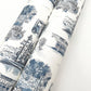 Modern Vista Toile Navy Wallpaper