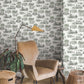 Modern Vista Toile Evergreen Wallpaper