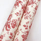 Anemone Toile French Red Wallpaper