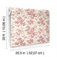 Anemone Toile French Red Wallpaper