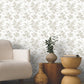 Anemone Toile Taupe Wallpaper