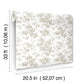 Anemone Toile Taupe Wallpaper