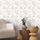 Anemone Toile Blush Wallpaper