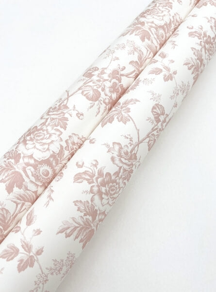 Anemone Toile Blush Wallpaper