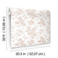 Anemone Toile Blush Wallpaper