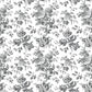 Anemone Toile Black Wallpaper