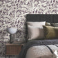 Orchid Conservatory Toile Mulberry Wallpaper