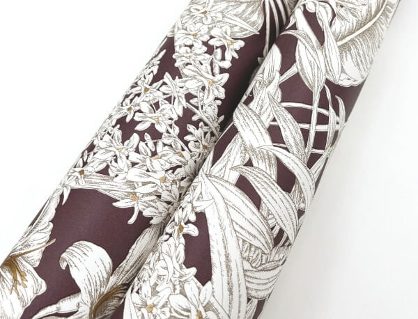 Orchid Conservatory Toile Mulberry Wallpaper