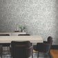 Orchid Conservatory Toile Seamist & Taupe Wallpaper
