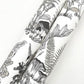 Mushroom Garden Toile Black & Grey Wallpaper
