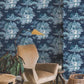 Pagoda And Sampan Scenic Navy Wallpaper