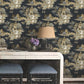 Pagoda And Sampan Scenic Black Wallpaper