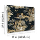 Pagoda And Sampan Scenic Black Wallpaper