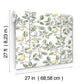 Limoncello Toile Green Wallpaper