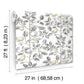 Limoncello Toile Black Wallpaper