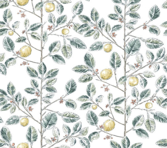 Limoncello Toile Forest Wallpaper