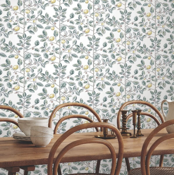 Limoncello Toile Forest Wallpaper