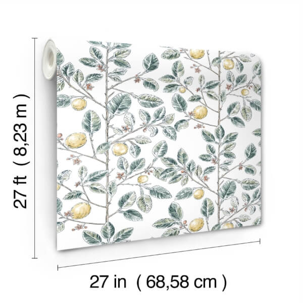 Limoncello Toile Forest Wallpaper