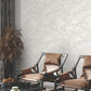 Palm Cove Toile White & Grey Wallpaper