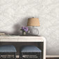 Palm Cove Toile White & Grey Wallpaper