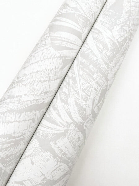 Palm Cove Toile White & Grey Wallpaper