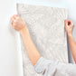 Palm Cove Toile White & Grey Wallpaper