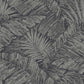 Palm Cove Toile Silver & Black Wallpaper
