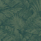 Palm Cove Toile Emerald Forest Wallpaper