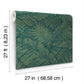 Palm Cove Toile Emerald Forest Wallpaper