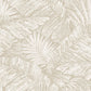 Palm Cove Toile White & Taupe Wallpaper