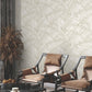 Palm Cove Toile White & Taupe Wallpaper