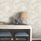 Palm Cove Toile White & Taupe Wallpaper