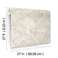 Palm Cove Toile White & Taupe Wallpaper