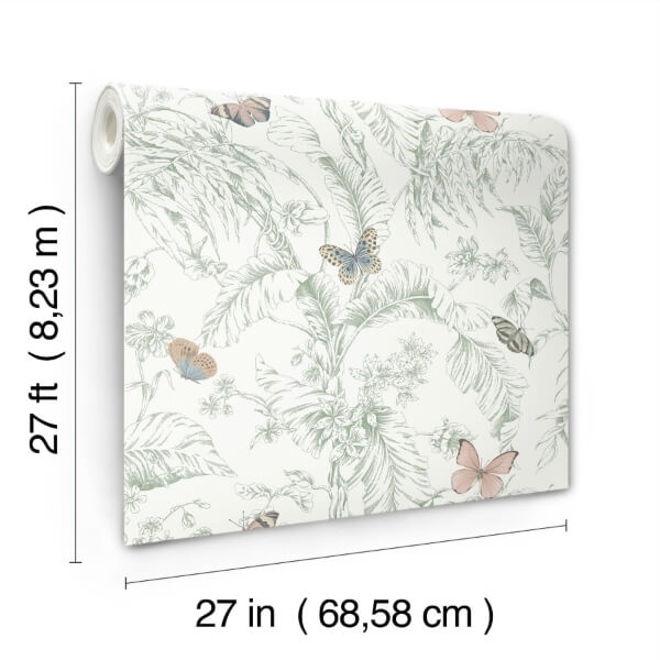 Papillon Blush Wallpaper