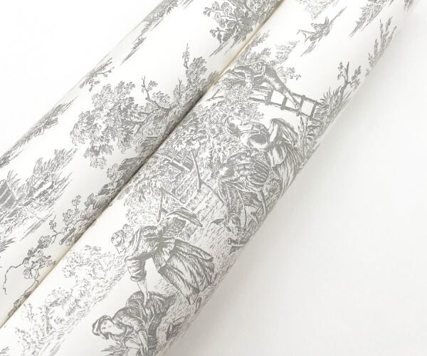 Campagne Toile Grey Wallpaper