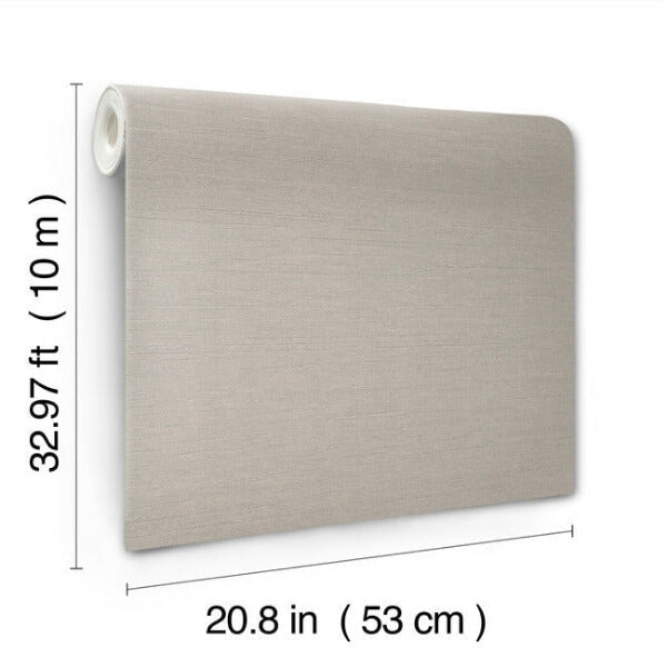 Shimmering Linen Grey Wallpaper