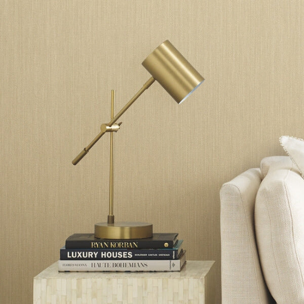 Nuvola Weave Yellow Birch Wallpaper