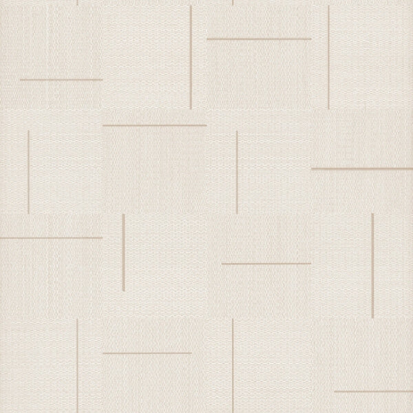 Geo Block Weave Linen Wallpaper