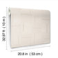 Geo Block Weave Linen Wallpaper
